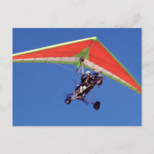 Microlight vliegen in lucht, Westerne kap Briefkaart (Voorkant)