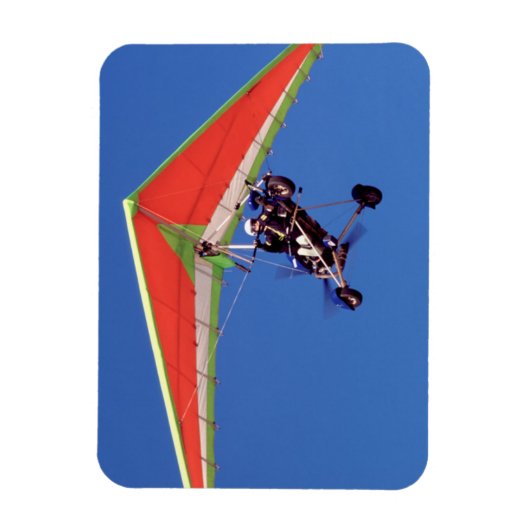 Microlight vliegen in lucht, Westerne kap Magneet (Verticaal)