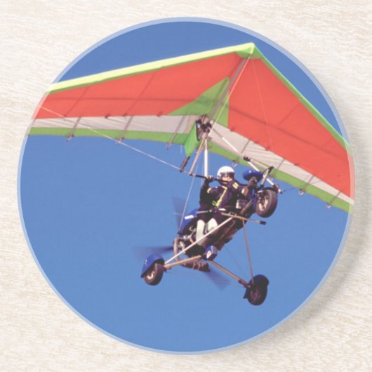 Microlight vliegen in lucht, Westerne kap Zandsteen Onderzetter (Voorkant)