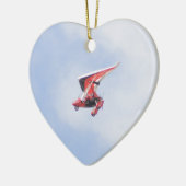 Microlight vliegtuig keramisch ornament (Links)