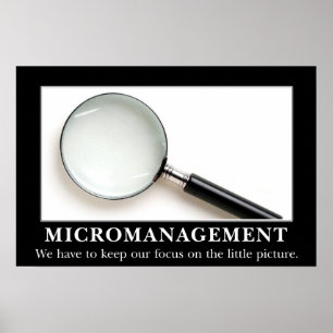 Micromanagement is een succesvolle strategie (S) Poster