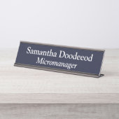 Micromanager Black Bureau Naambordje (Voorkant)