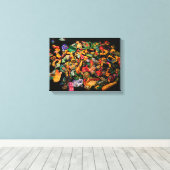 Micromanethiques Miniature Micro Sculpture Colors Canvas Afdruk (Insitu (Houten vloer))