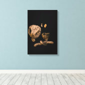 Micromanethiques Miniature Micro Sculptures Canvas Afdruk (Insitu (Houten vloer))