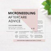 Microneedling Collageen Inductie Nazorg Kaart (Bureau)