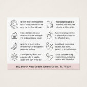 Microneedling Collageen Inductie Nazorg Kaart (Achterkant)