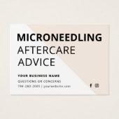 Microneedling Collageen Inductie Nazorg Kaart (Voorkant)