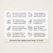 Microneedling Collageen Inductie Nazorg Kaart (Achterkant)