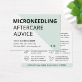 Microneedling Collageen Inductie Nazorg Kaart (Bureau)