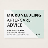 Microneedling Collageen Inductie Nazorg Kaart (Voorkant)
