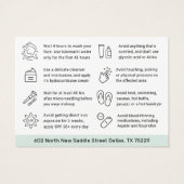 Microneedling Collageen Inductie Nazorg Kaart (Achterkant)