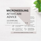 Microneedling Collageen Inductie Nazorg Kaart (Bureau)