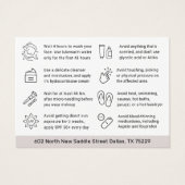 Microneedling Collageen Inductie Nazorg Kaart (Achterkant)