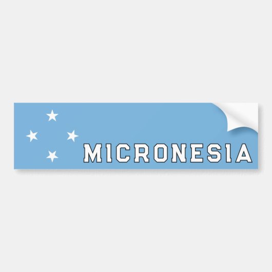 Micronesia Bumpersticker (Voorkant)