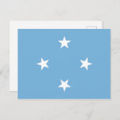 Micronesia Flag Briefkaart (Voorkant / Achterkant)