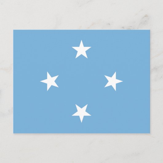 Micronesia Flag Briefkaart (Voorkant)