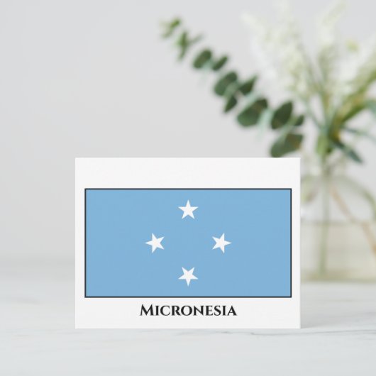 Micronesia Flag Briefkaart (Staand voorkant)