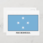 Micronesia Flag Briefkaart (Voorkant / Achterkant)