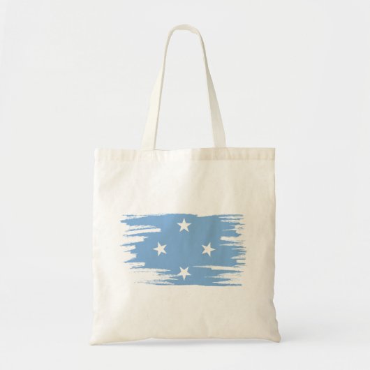 Micronesia Flag Brush Art Tote Bag (Voorkant)