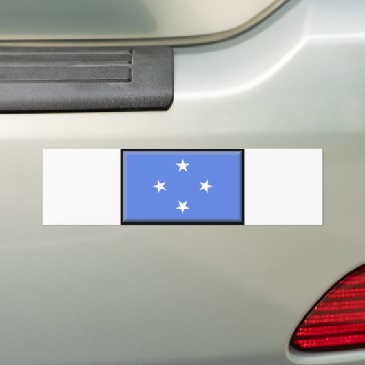 Micronesia Flag Bumpersticker (Op auto)