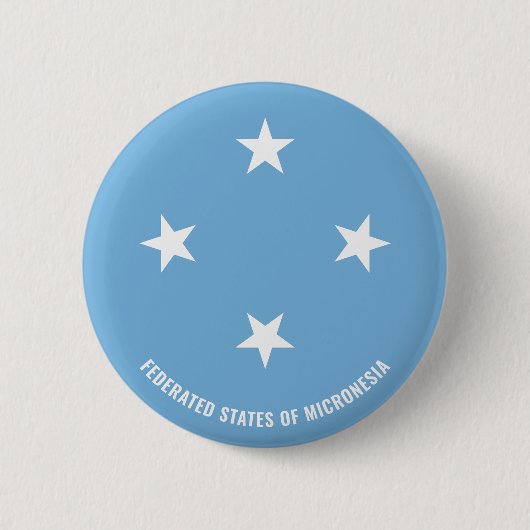 Micronesia Flag Charming Patriotic Ronde Button 5,7 Cm (Voorkant)