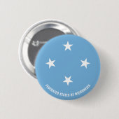Micronesia Flag Charming Patriotic Ronde Button 5,7 Cm (Voorkant /achterkant)