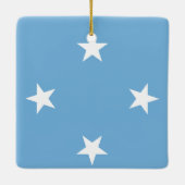 Micronesia Flag Keramisch Ornament (Achterkant)