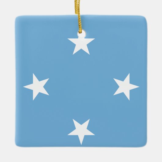 Micronesia Flag Keramisch Ornament (Voorkant)