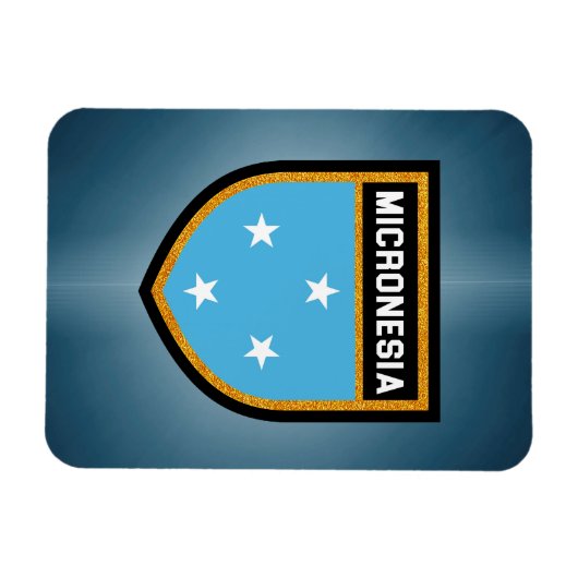 Micronesia Flag Magneet (Horizontaal)