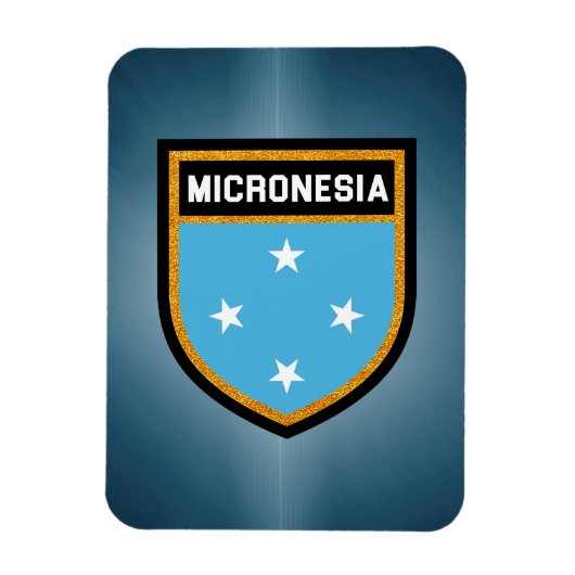 Micronesia Flag Magneet (Verticaal)