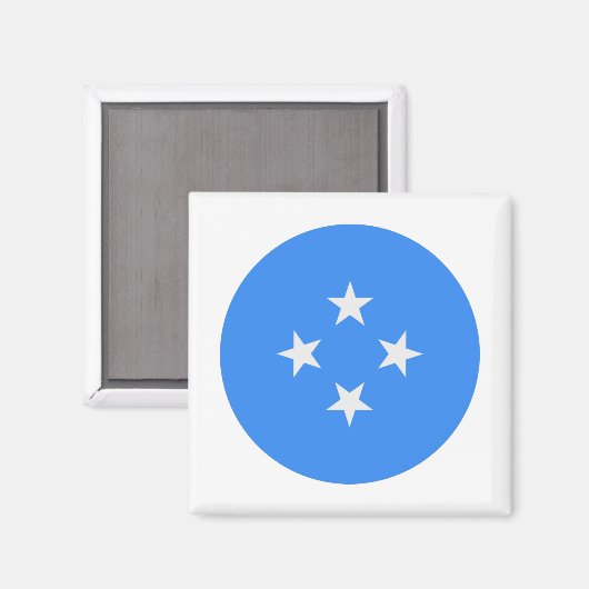 Micronesia Flag Magneet (Voorkant / Achterkant)