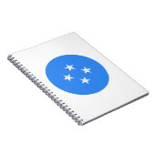 Micronesia Flag Notitieboek (Rechterzijde)