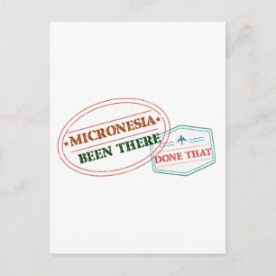 Micronesia is er geweest dat briefkaart