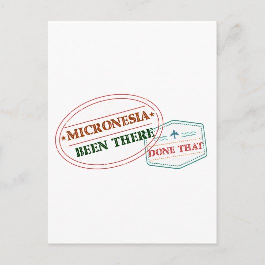 Micronesia is er geweest dat briefkaart (Voorkant)