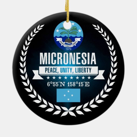 Micronesia Keramisch Ornament (Achterkant)