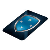 Micronesia Metallic Embleem Magneet (Linkerzijde)