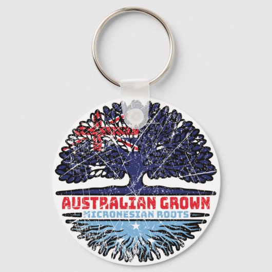 Micronesia Micronesian Australian Australia Tree Sleutelhanger (Voorkant)