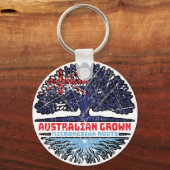 Micronesia Micronesian Australian Australia Tree Sleutelhanger (Achterkant)
