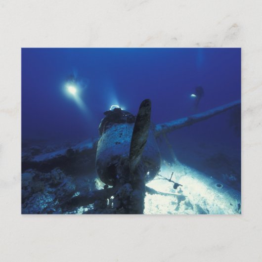 Micronesia, Palau, werelderfgoed. Duikers Briefkaart (Voorkant)