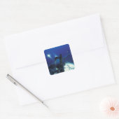 Micronesia, Palau, werelderfgoed. Duikers Vierkante Sticker (Envelop)