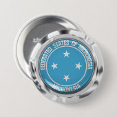 Micronesia Rond Embleem Ronde Button 7,6 Cm (Voorkant /achterkant)