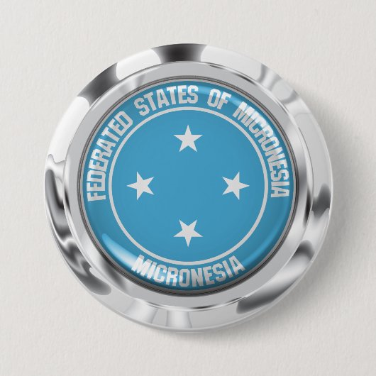 Micronesia Rond Embleem Ronde Button 7,6 Cm (Voorkant)