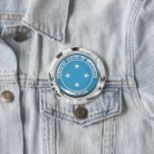 Micronesia Rond Embleem Ronde Button 7,6 Cm (In situ)