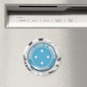 Micronesia Round Emblem Magneet (Insitu (Vaatwasser))