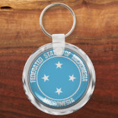 Micronesia Round Emblem Sleutelhanger (Voorkant)