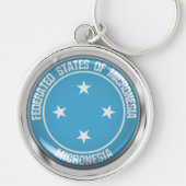 Micronesia Round Emblem Sleutelhanger (Voorkant)