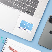 Micronesia Sticker (Laptop met iPhone)