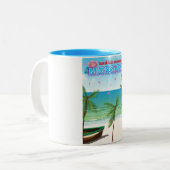 Micronesia "Travel in avontuur" Tweekleurige Koffiemok (Voorkant links)