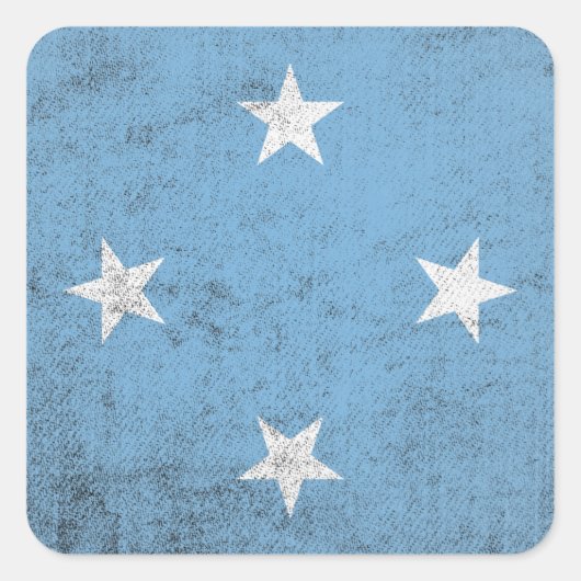 Micronesia Vierkante Sticker (Voorkant)