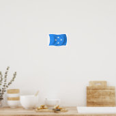 Micronesia Vlag Poster Print (Keuken)